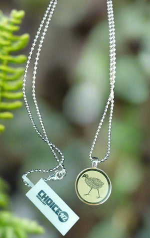Retro Kiwiana Necklace - Pukeko Bird Planet Retro NZ