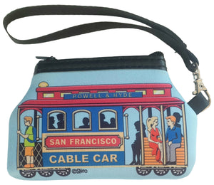 San Francisco Cable Car Coin Purse New Vintage Accessories Planet Retro NZ