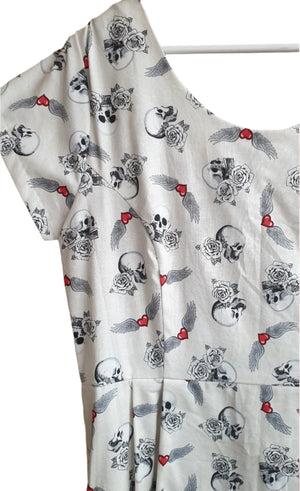 Skulls & Wings Audrey Dress - Planet Retro Original Vintage Retro Clothing