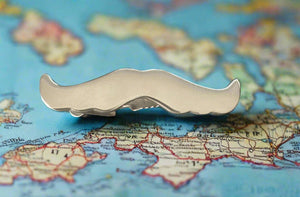 Steampunk Moustache Tie Clip / Bar Planet Retro NZ