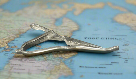 Steampunk Moustache Tie Clip / Bar Planet Retro NZ