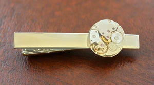 Steampunk Watch Parts Tie Clip / Bar Planet Retro NZ
