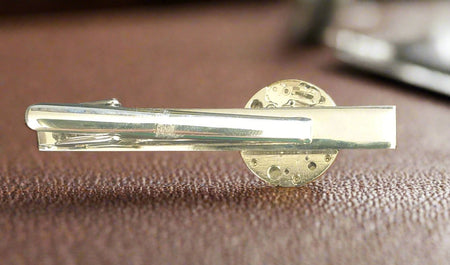 Steampunk Watch Parts Tie Clip / Bar Planet Retro NZ