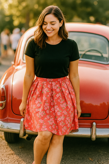 Princess Highway Pink Floral Skirt (XS)