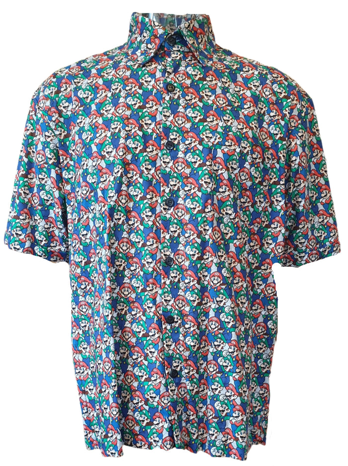 SALE Super Mario Brothers Men's Shirt - Planet Retro Original (Medium)