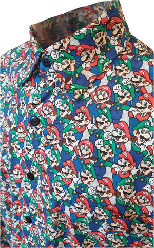 Super Mario Brothers Men's Shirt - Planet Retro Original (Medium)