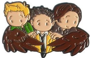 Supernatural Trio Enamel Pin / Brooch Planet Retro NZ