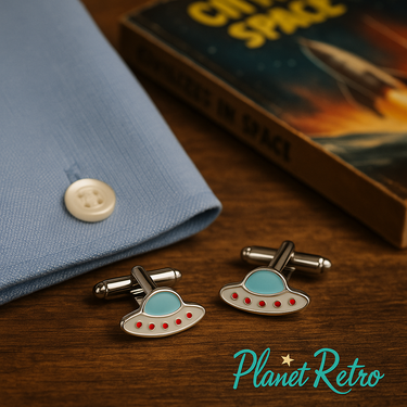 UFO-Spaceship-Cufflinks-Planet-Retro-NZ-2