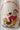 Decorative item with Santa Claus design and text on a white background