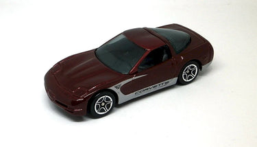 Model car of a Corvette on a white background