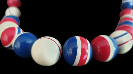 Vintage Ahoy! Red White & Blue Necklace