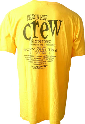 Vintage (2010) Beach Hop NZ Yellow T-Shirt Planet Retro NZ 3