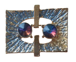 Vintage Brutalist Costume Jewellery Brooch