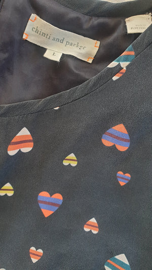 Vintage Chinti and Parker Hearts Dress (Medium) vintage clothing nz vintage dresses nz planet retro nz 5