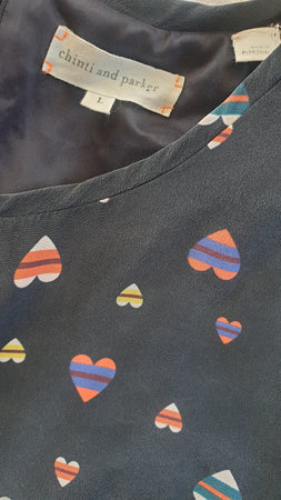 Vintage Chinti and Parker Hearts Dress (Medium) vintage clothing nz vintage dresses nz planet retro nz 5