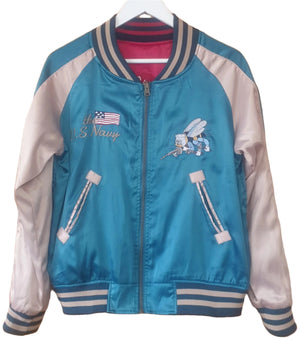 Vintage Clothing NZ Enterprise Japan Men's Sukajan Reversible Jacket Planet Retro 4