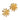 Gold floral earring on a black background Planet Retro NZ