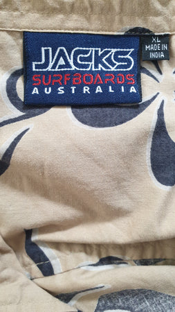 Vintage Jack's Surfboards Tropical Shirt (XL) Planet Retro NZ clothing 4