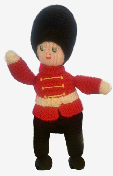Vintage Knitted Marching Band Man Toy Plush Planet Retro NZ