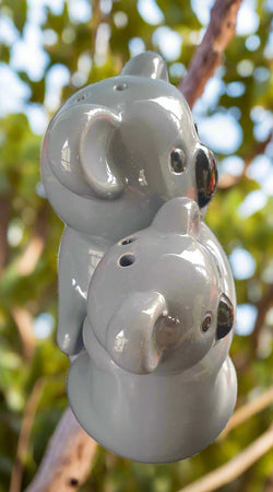 Vintage Koala Bears Cuddling Salt & Pepper Set Planet Retro NZ