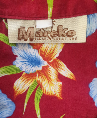 Vintage_Mareko_Red_Tropical_Shirt_3XL_Planet_Retro_Clothing_NZ 4
