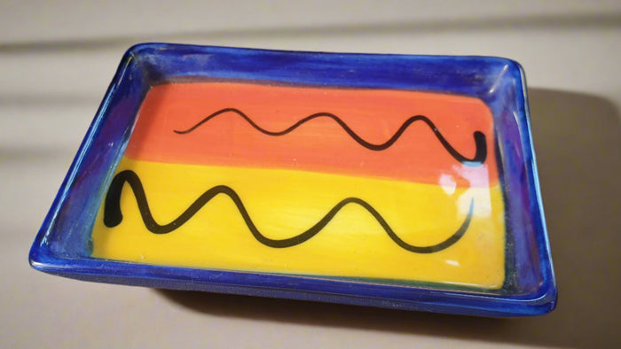 Vintage Petra Ceramics Molle Pottery NZ Pin Dish