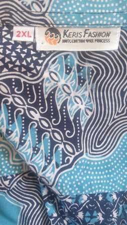 Vintage Thai Blues Men's Shirt (2XL) Planet Retro NZ
