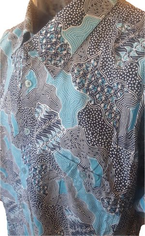 Vintage Thai Blues Men's Shirt (2XL) Planet Retro NZ