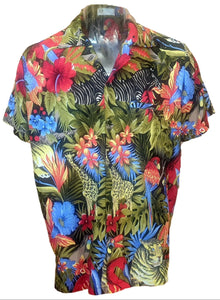 Vintage Tiger & Birds Tropical Shirt New Vintage Clothing Planet Retro NZ