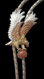 Vintage Western Eagle Bolo Tie New Vintage Accessories NZ Planet Retro