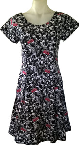 Walking Dead Zombie Crowd Audrey Dress - Planet Retro Original (Medium)