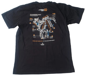 Weta Workshop Wandering Earth T Shirt (Large) vintage graphic tee nz vintage clothing nz planet retro nz