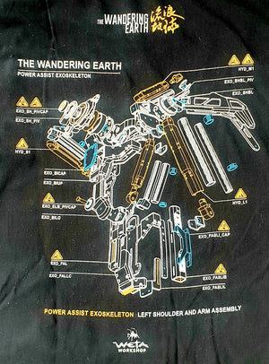 Weta Workshop Wandering Earth T Shirt (Large) vintage graphic tee nz vintage clothing nz planet retro nz 3