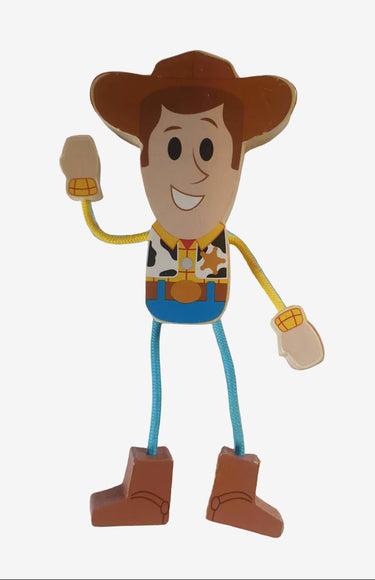 Woody Toy Story - Wooden Bendy Toy Vintage Toys Collectables Planet Retro NZ