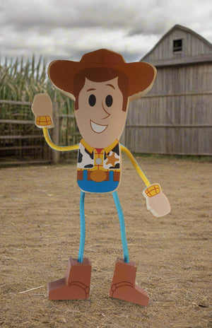 Woody Toy Story - Wooden Bendy Toy Vintage Toys Collectables Planet Retro NZ