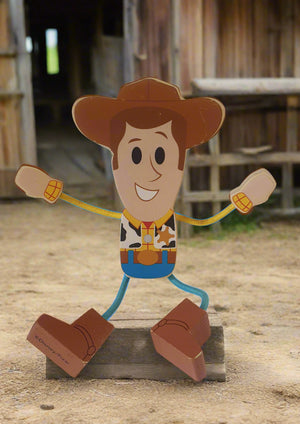 Woody Toy Story - Wooden Bendy Toy Vintage Toys Collectables Planet Retro NZ 3
