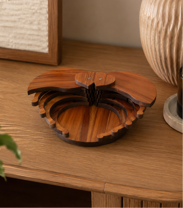 Amazin Wood NZ Rimu Expanding Heart Keepsake Box