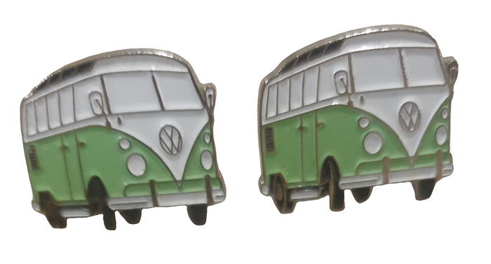 Cufflinks - Green VW Combi Vans