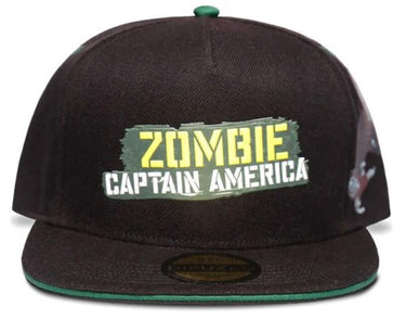 Zombie Captain America - Snapback Baseball Cap Planet Retro New & Vintage Accessories 