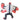 Ben 10 Four Arms Toy figure with red, black, and white colors on a white background