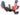 Ben 10 Four Arms Toy figure with red, black, and white colors on a white background
