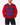 Ben Sherman red and blue argyle cotton V-neck men's knit size Large front view on model