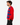 Ben Sherman red and blue argyle cotton men's knit size Large side view on model