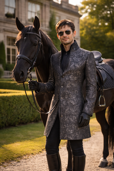 Bridgerton Chic Indian Coat, view 2
