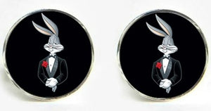 Bugs Bunny in Tuxedo Cufflinks