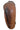 Back view showing broad carved wooden form