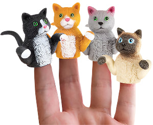 Cat Finger Puppets - Set of 4