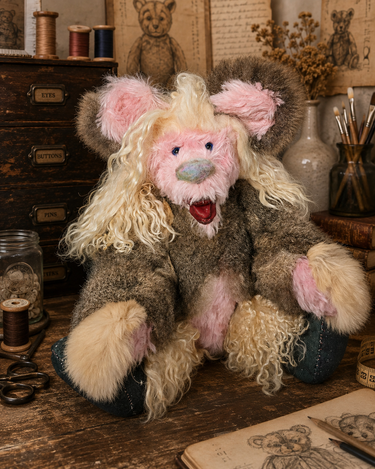 Blondie Bear – One-of-a-Kind Handmade Collectible Display Bear