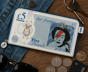 Brandalised (Banksy) Lizzie Stardust Queen Elizabeth Clutch Wallet