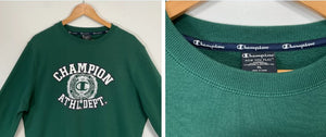 Champion - ATHL DEPT Green Sweatshirt (Large) vintage new clothing planet retro nz 2